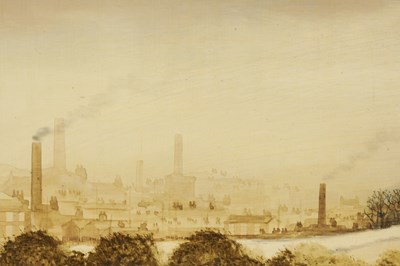 Lot 437 - BRIAN SHIELDS (BRAAQ) 1951-1997 OIL ON BOARD