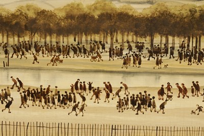 Lot 437 - BRIAN SHIELDS (BRAAQ) 1951-1997 OIL ON BOARD