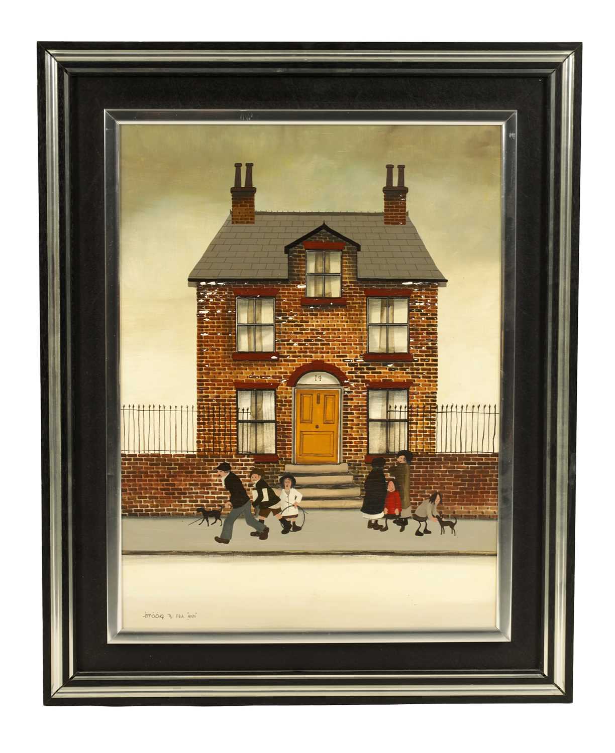 Lot 439 - BRIAN SHIELDS (BRAAQ) 1951-1997 OIL ON BOARD