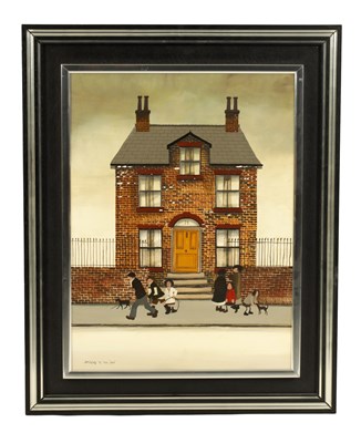 Lot 439 - BRIAN SHIELDS (BRAAQ) 1951-1997 OIL ON BOARD