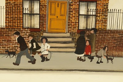 Lot 439 - BRIAN SHIELDS (BRAAQ) 1951-1997 OIL ON BOARD