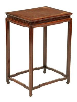 Lot 101 - A 20TH CENTURY CHINESE HARDWOOD OCCASIONAL TABLE