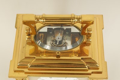 Lot 713 - MARGAINE.  A FINE AND RARE 19TH CENTURY FRENCH GRAND SONNERIE CARRIAGE CLOCK WITH MOONPHASE AND CALENDAR