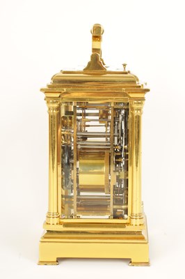 Lot 713 - MARGAINE.  A FINE AND RARE 19TH CENTURY FRENCH GRAND SONNERIE CARRIAGE CLOCK WITH MOONPHASE AND CALENDAR