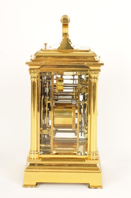 Lot 713 - MARGAINE.  A FINE AND RARE 19TH CENTURY FRENCH GRAND SONNERIE CARRIAGE CLOCK WITH MOONPHASE AND CALENDAR