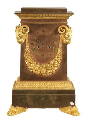 Lot 731 - A MID 19TH CENTURY FRENCH ORMOLU MANTEL CLOCK