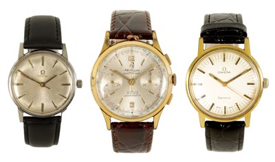 Lot 283 - A COLLECTION OF THREE GENTLEMAN’S VINTAGE WATCHES - OMEGA AND MITHRAS