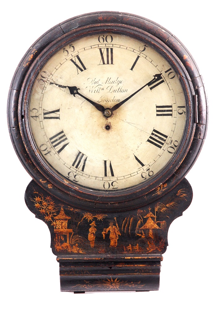 Antique clock auction lot