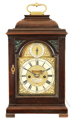 Lot 730 - SAMUEL WHICHCOTE, LONDON.  A MID 18TH CENTURY VERGE STRIKING BRACKET CLOCK WITH PULL QUARTER REPEAT
