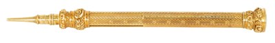 Lot 231 - A 9CT GOLD SAMPSON MORDAN & CO. PROPELLING PENCIL