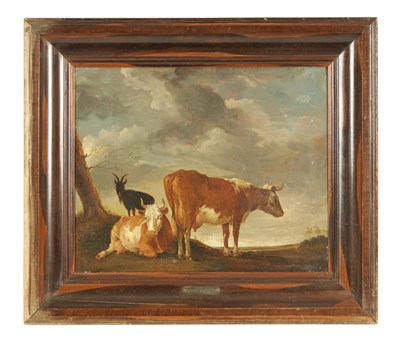 Lot 418 - 19TH CENTURY OIL ON BOARD IN THE MANNER OF PAULUS POTTER