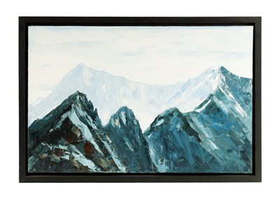 Lot 645 - GYWN ROBERTS A LATE 20TH CENTURY WELSH OIL ON CANVAS