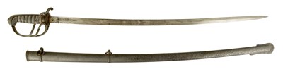 Lot 650 - A 19TH CENTURY OFFICERS ARTILLERY DRESS SWORD