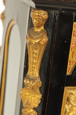 Lot 796 - STEPHEN RIMBAULT, LONDON.  A MID 18TH CENTURY THREE-TRAIN QUARTER STRIKING EBONISED VERGE BRACKET CLOCK