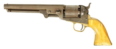 Lot 676 - A COLT 1851 MODEL NAVY PERCUSSION REVOLVER NO. 198927
