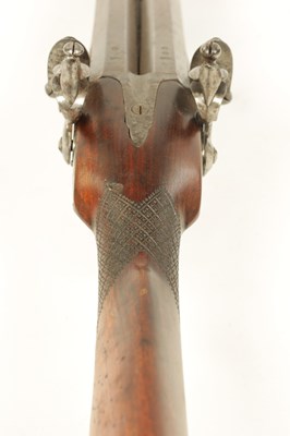 Lot 682 - HUGH VERNCOMD, BRISTOL. A RARE GEORGE III DOUBLE-BARRELLED FLINTLOCK COACHING CARBINE BLUNDERBUSS