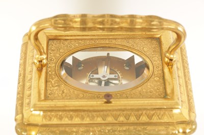 Lot 716 - DROCOURT, PARIS  No. 12353.  A FINE 19TH CENTURY FRENCH GRANDE-SONNERIE  ENGRAVED GORGE-CASE GIANT CARRIAGE CLOCK