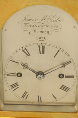 Lot 715 - JAMES McCABE, ROYAL EXCHANGE, LONDON No. 1274. A FINE 19TH CENTURY ENGLISH DOUBLE FUSEE REPEATING CARRIAGE CLOCK