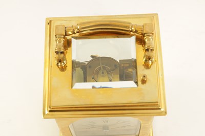 Lot 715 - JAMES McCABE, ROYAL EXCHANGE, LONDON No. 1274. A FINE 19TH CENTURY ENGLISH DOUBLE FUSEE REPEATING CARRIAGE CLOCK