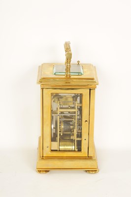Lot 715 - JAMES McCABE, ROYAL EXCHANGE, LONDON No. 1274. A FINE 19TH CENTURY ENGLISH DOUBLE FUSEE REPEATING CARRIAGE CLOCK