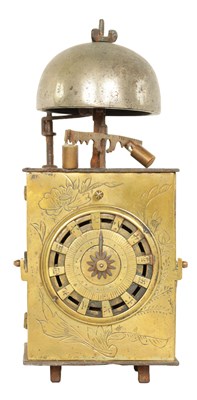 Lot 734 - A 19TH CENTURY JAPANESE LANTERN CLOCK OF SMALL PROPORTIONS