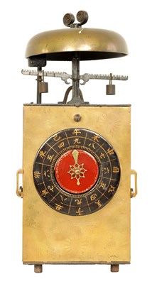 Lot 768 - A 19TH CENTURY JAPANESE LANTERN CLOCK
