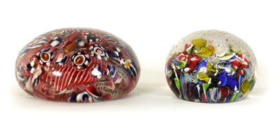 Lot 9 - TWO LATE 19TH/EARLY 20TH CENTURY GLASS PAPERWEIGHTS