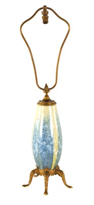 Lot 43 - AN EARLY 20TH CENTURY CHRYSTALINE GLAZE SEVRES TABLE LAMP CIRCA 1925