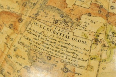 Lot 613 - A 19TH CENTURY 12” CARY’S NEW CELESTIAL GLOBE ON STAND