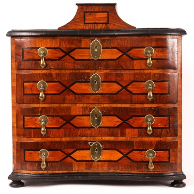 Lot 802 - A MID 18TH CENTURY SOUTH GERMAN EBONY AND...