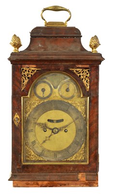 Lot 817 - PEACOCK, ROYAL EXCHANGE, LONDON.  A GEORGE III DOUBLE FUSEE VERGE BRACKET CLOCK