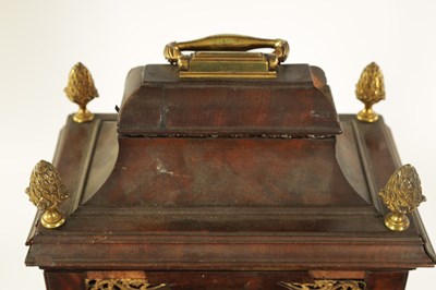 Lot 817 - PEACOCK, ROYAL EXCHANGE, LONDON.  A GEORGE III DOUBLE FUSEE VERGE BRACKET CLOCK