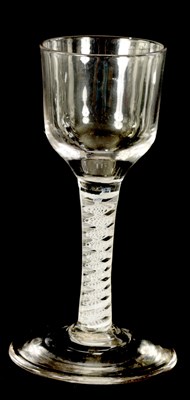 Lot 2 - A GEORGIAN WINE GLASS