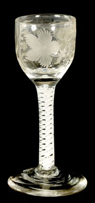 Lot 4 - A GEORGIAN WINE GLASS
