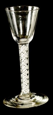 Lot 6 - A GEORGIAN WINE GLASS