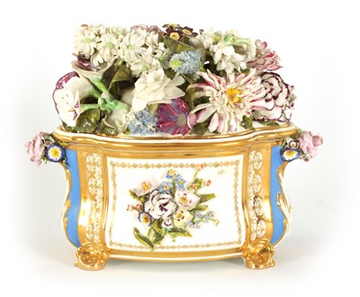Lot 55 - AN IMPOSING BLOOR DERBY BOMBE’-SHAPED BOUGH POT AND COVER CIRCA 1835