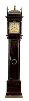 Lot 832 - RICHARD STREET, LONDON.  AN IMPRESSIVE EARLY 18TH CENTURY EBONISED LONGCASE CLOCK