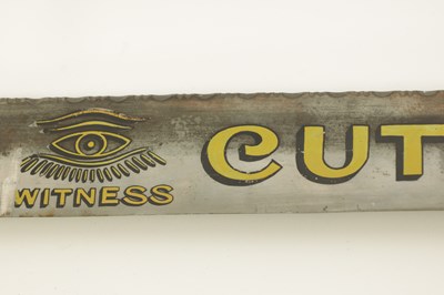 Lot 649 - A RARE GIANT 19TH CENTURY ADVERTISING FOLDING KNIFE