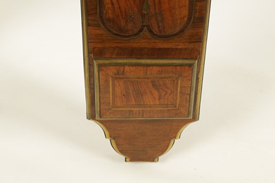 Lot 847 - CHARLES ORME, ASHBY-DE-LA-ZOUCH - DATED 1741. A FINE GEORGE II WALNUT AND BRASS BANDED ANGLE BAROMETER