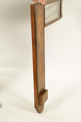 Lot 847 - CHARLES ORME, ASHBY-DE-LA-ZOUCH - DATED 1741. A FINE GEORGE II WALNUT AND BRASS BANDED ANGLE BAROMETER