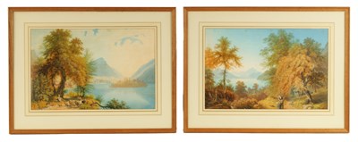 Lot 330 - A PAIR OF LATE 18TH CENTURY CONTINENTAL GOUACHE ON PAPER