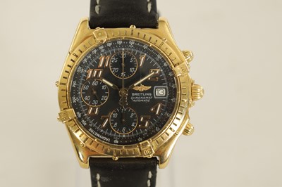 Lot 287 - A GENTLEMAN’S 18CT GOLD BREITLING CHRONOMAT WRISTWATCH
