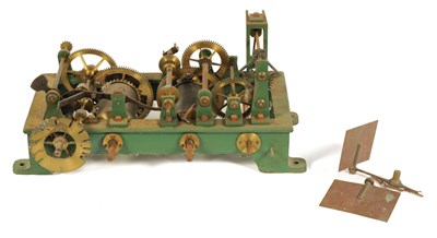 Lot 827 - A 19TH CENTURY STRIKING TURRET CLOCK MOVEMENT