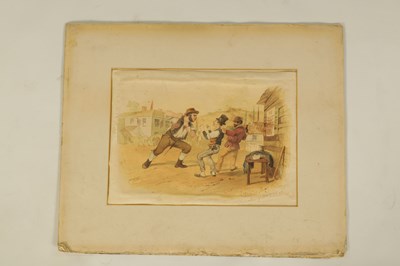 Lot 409 - SAMUEL THOMAS GILL (1818-1880)  AN ORIGINAL 19TH CENTURY AUSTRALIAN WATERCOLOUR