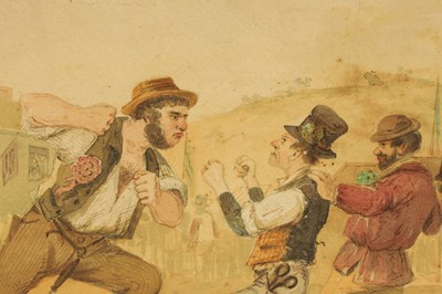 Lot 409 - SAMUEL THOMAS GILL (1818-1880)  AN ORIGINAL 19TH CENTURY AUSTRALIAN WATERCOLOUR
