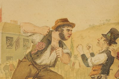 Lot 409 - SAMUEL THOMAS GILL (1818-1880)  AN ORIGINAL 19TH CENTURY AUSTRALIAN WATERCOLOUR