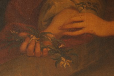 Lot 443 - LATE 17TH CENTURY OIL ON CANVAS OF LARGE SIZE - PORTRAIT IN THE MANNER OF PETER LELY