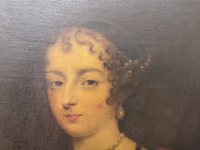 Lot 443 - LATE 17TH CENTURY OIL ON CANVAS OF LARGE SIZE - PORTRAIT IN THE MANNER OF PETER LELY