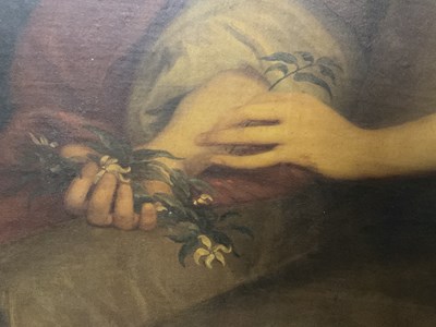 Lot 443 - LATE 17TH CENTURY OIL ON CANVAS OF LARGE SIZE - PORTRAIT IN THE MANNER OF PETER LELY