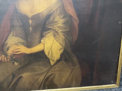 Lot 443 - LATE 17TH CENTURY OIL ON CANVAS OF LARGE SIZE - PORTRAIT IN THE MANNER OF PETER LELY